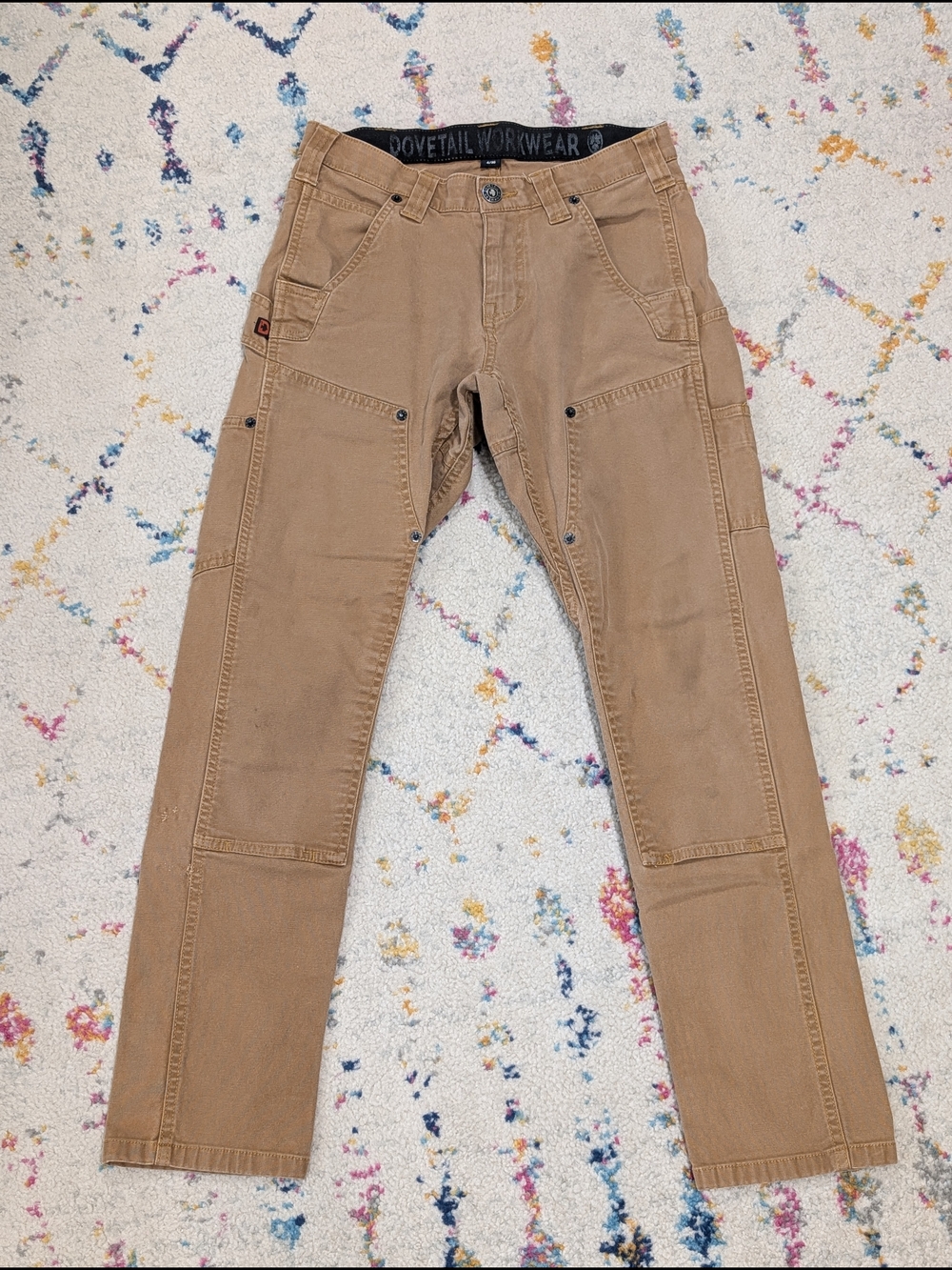 Dovetail Maven Slim Tan Carpenter Pants Women's Sz 4